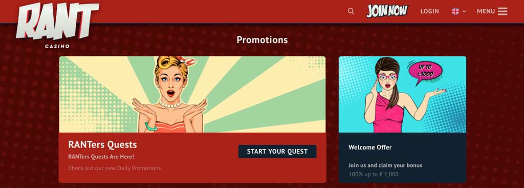 Rant Casino - utan spelpaus 3 rant casino bonus